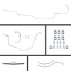The Right Stuff 69-74 Nova Power 4 Wheel Disc Conversion OE Steel Brake Line Kit - (XOP69H4)