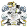 The Right Stuff 63-66 Chevy/GMC Truck/Sub, 2" Drop, Pwr Front Disc Brake Kit w/Black Calipers 5x5 Bolt Pattern - (TDC6325DB)