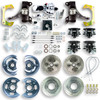 The Right Stuff 67-70 GM C10/15 Truck 2WD, 2" Drop Pwr 4-Wheel Disc, Blk Calipers, Chrome Upper 6x5.5 Bolt Pattern - (TDC6756DBX)