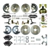 The Right Stuff 1964-1967 Malibu Power 8" Booster 4-Wheel Disc Brake Conversion Kit - (AFXDC21C-PML)