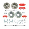 The Right Stuff 63-70 C10 6 Lug Rear Disc Brake Kit w/Matching Front Rotors Red Wilwood Calipers - (T63DC06ZP)