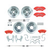 The Right Stuff 71-72 C10 5 lug Rear Disc Brake Kit w/Matching Front Rotors Red Wilwood Calipers - (T71DC05ZP)