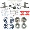 The Right Stuff 63-66 GM Truck 2WD, Chrome Hydraulic Assist 4-Wheel Disc, Red Wilwood Calipers - (THB6356ZXP)