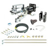 The Right Stuff 1955-58 Full Size Chevy Chrome Hydro Boost & Master Cylinder Combination Kit with Stainless Hoses Disc/Drum - (JHB555171)