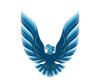 Trim Parts 1979-1980 Pontiac Firebird Trans Am Blue Hood Bird Vinyl Decal - (TPG-6268)