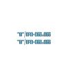 Trim Parts 1978-1979 Pontiac Firebird Trans Am "T/A 6.6" Engine Designation Graphic - Blue - (TPG-6318)