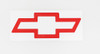 Trim Parts 1947-87 Chevy Bowtie Decal - Red - (TPG-9122)