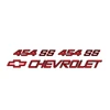 Trim Parts 1990-91 Chevy 454 SS Graphic Decals, Custom Black and Red with Red SS and Bowtie - (TPG-9157)