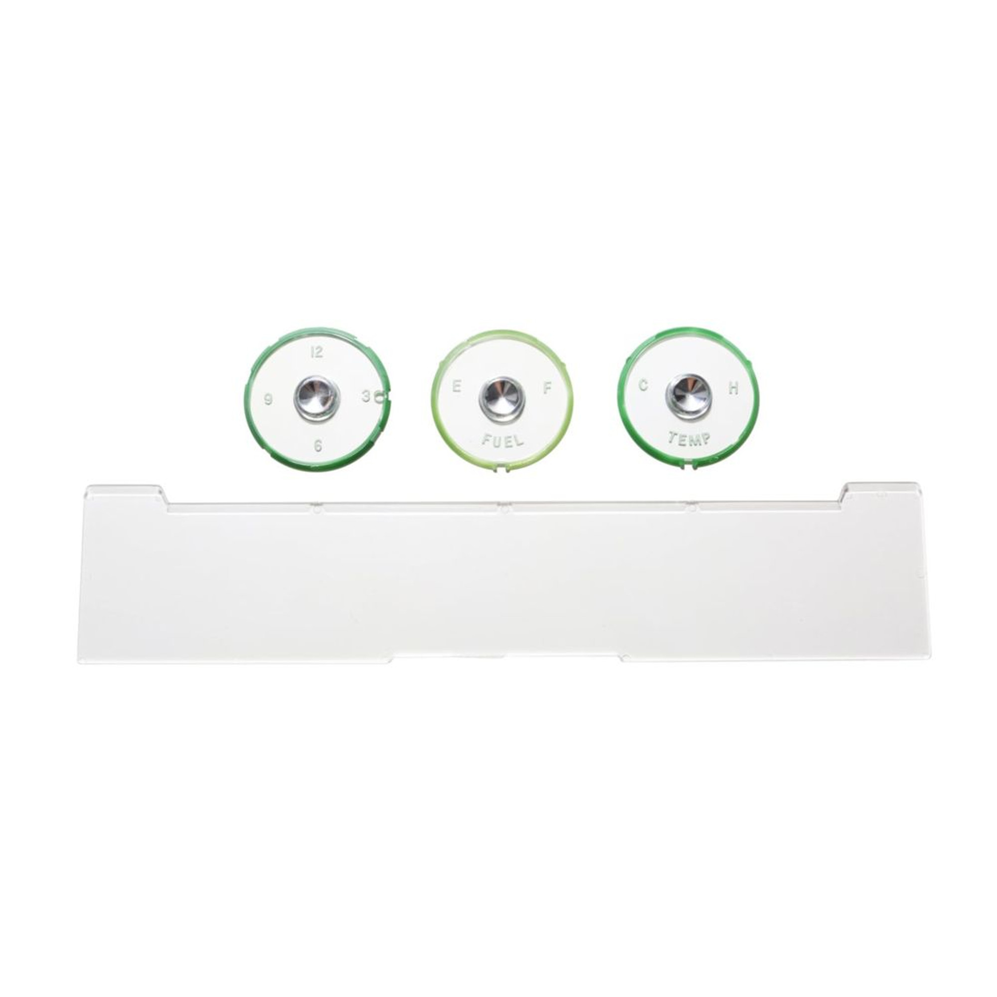 Trim Parts 1961-62 Chevrolet Full Size Car 4-Piece Instrument Lens Set W/Borg Clock - (2099A)