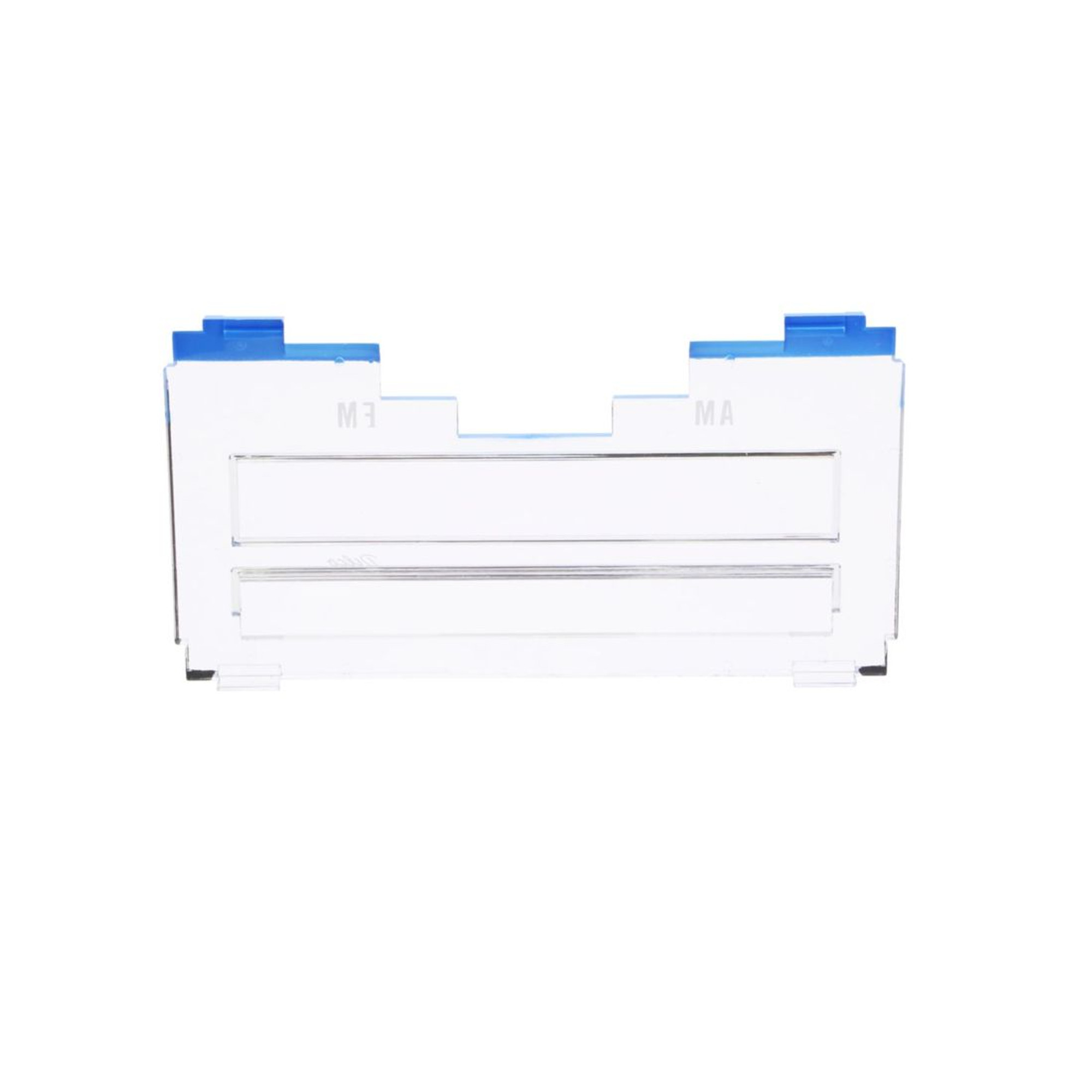 Trim Parts 1971-72 GM Cars Stereo Radio Dial Lens W/White Letters and Blue Top Edge, Each - (4616)