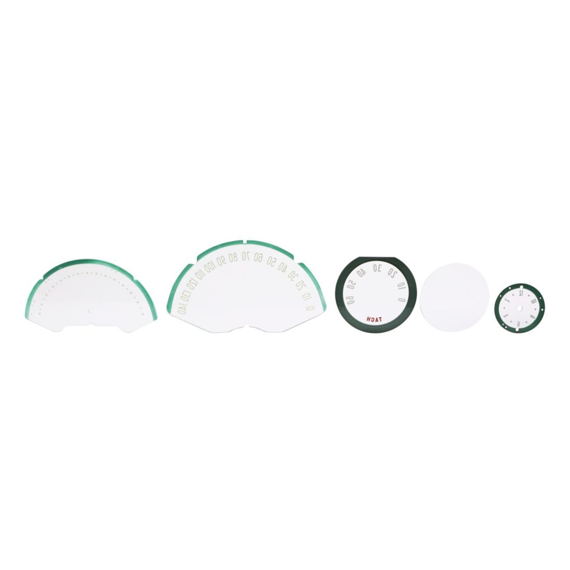 Trim Parts 1955-57 Chevrolet Corvette10-Piece Instrument Lens Set, Each - (5141)