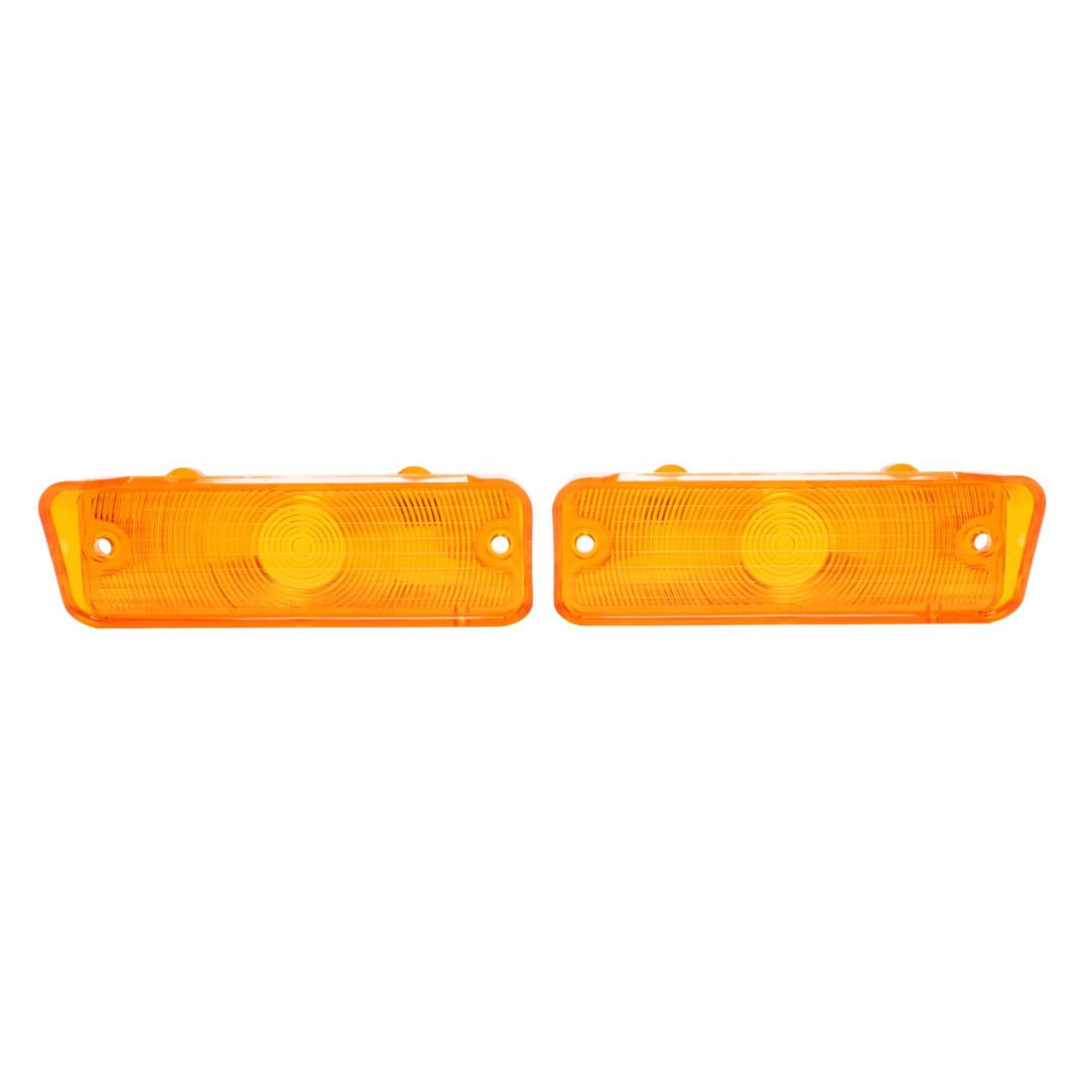 Trim Parts 1966 Chevrolet Full Size Car Amber Parking Light Lens, Pair - (A2441)