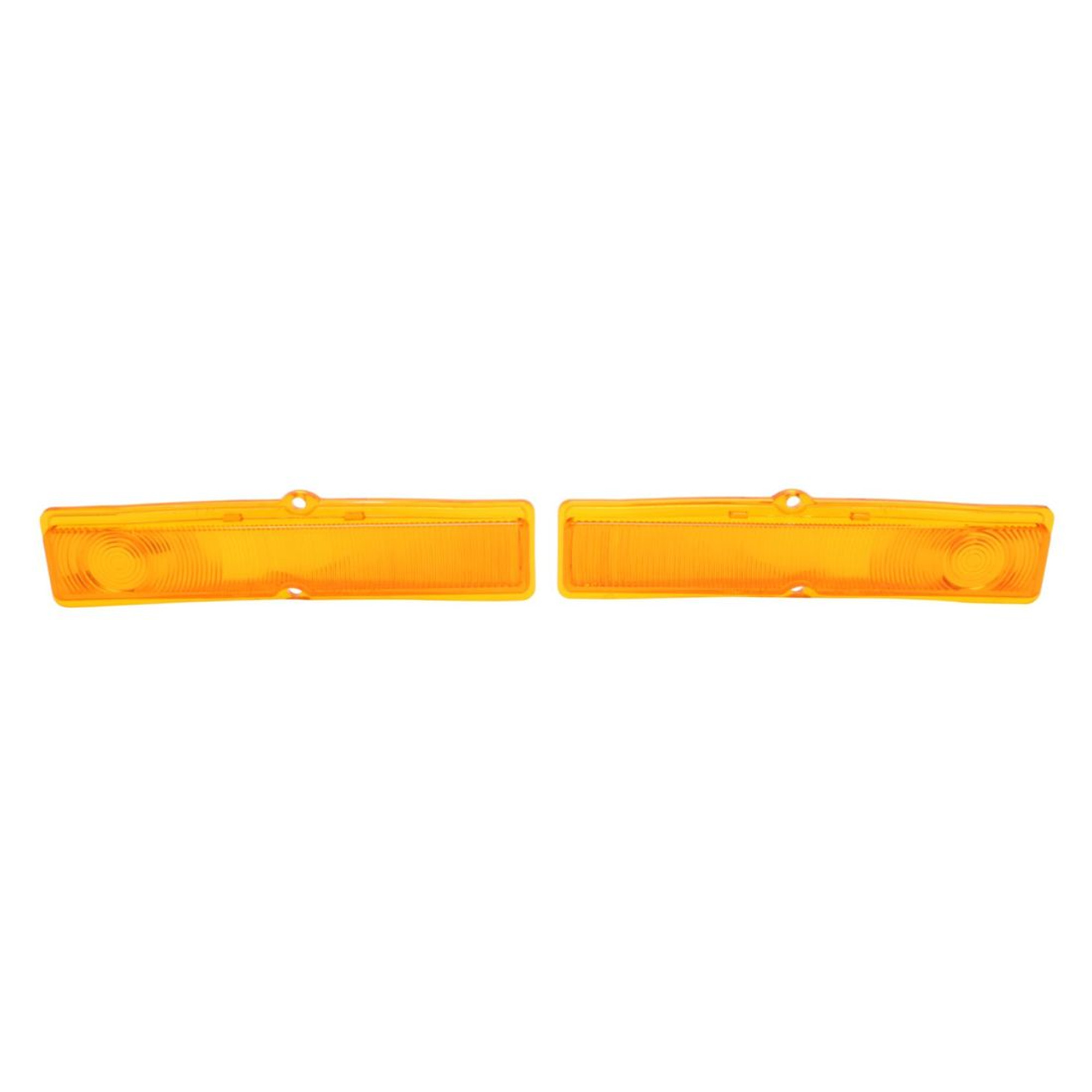 Trim Parts 1962-64 Chevrolet Chevy II/Nova Amber Parking Light Lens, Pair - A3044