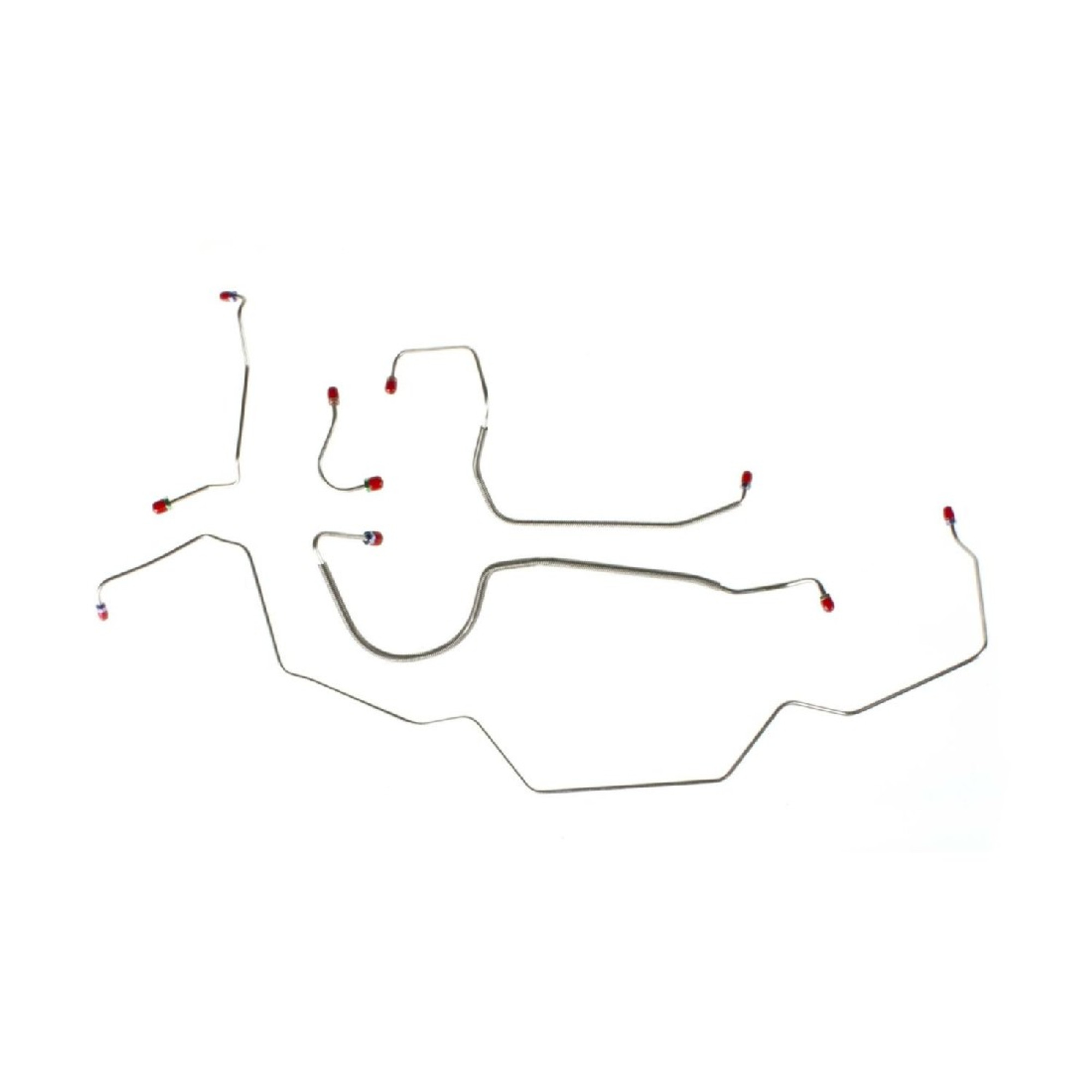The Right Stuff 68 GTO & LeMans Manual Disc Pre-Bent OE Steel Front Brake Line Kit - (AKT6805)