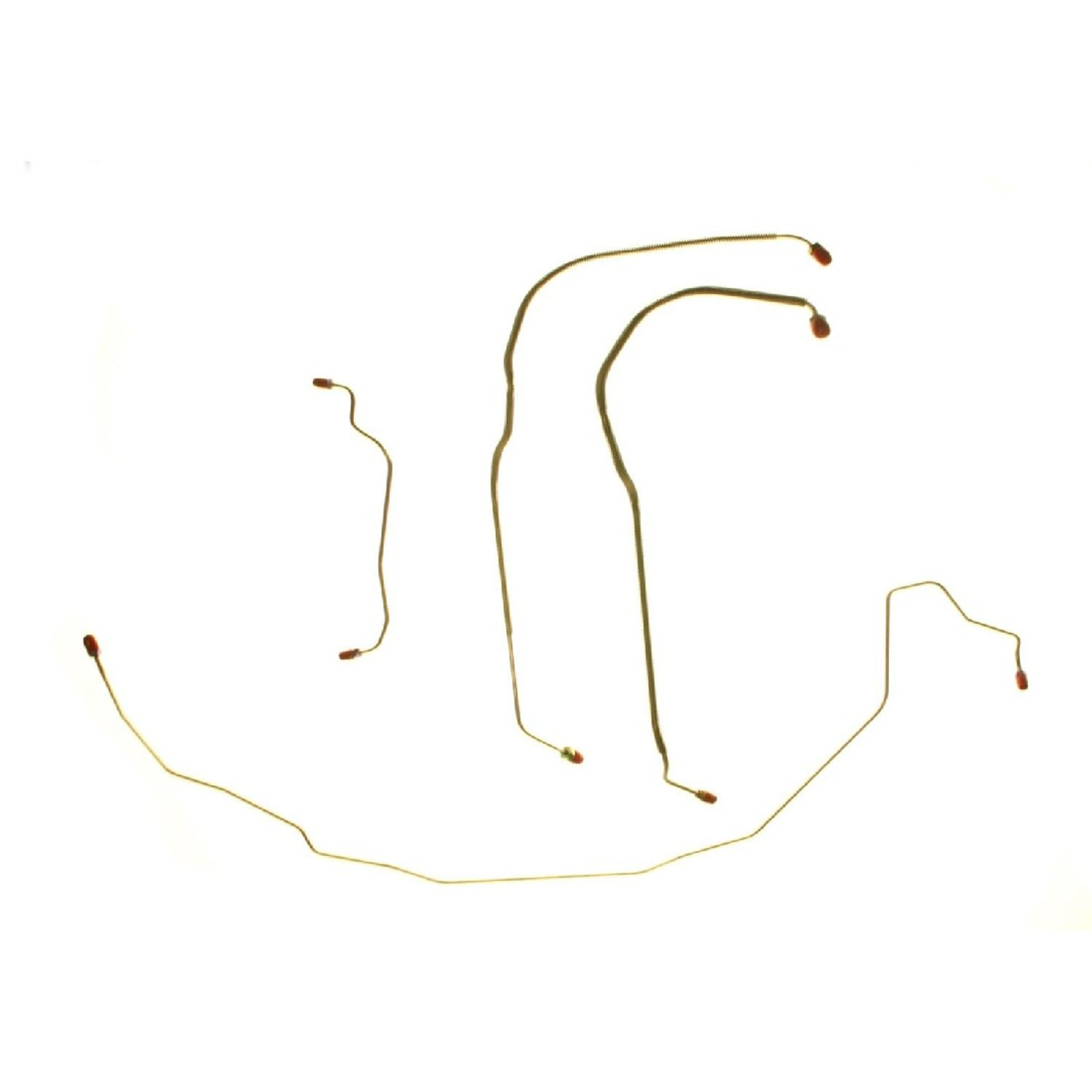 The Right Stuff 71-72 Skylark & Lemans Power Disc Pre-Bent OE Steel Front Brake Line Kit - (AKT7103)