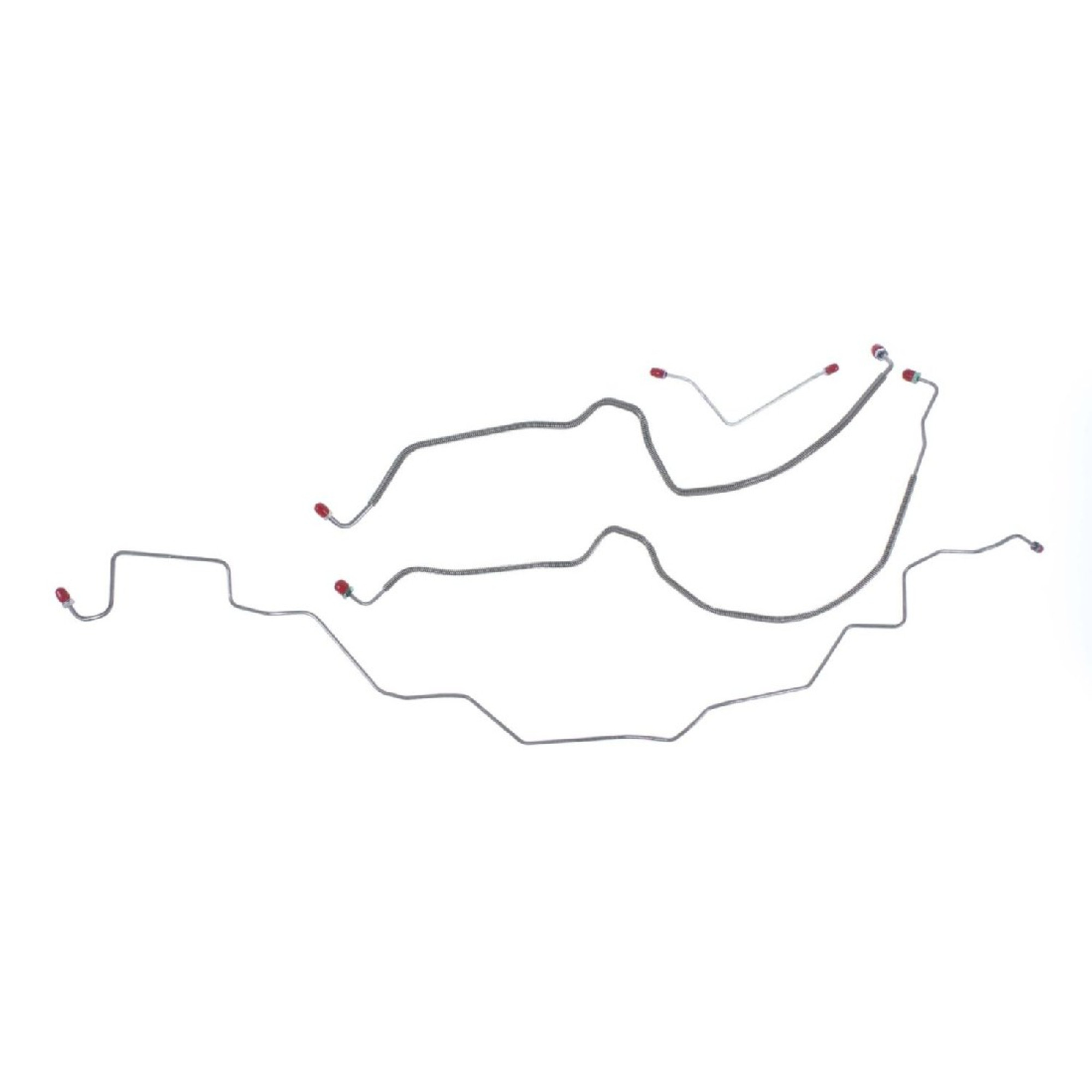 The Right Stuff 73-75 Hurst Olds Power Disc Pre-Bent OE Steel Front Brake Line Kit - (AKT7503)