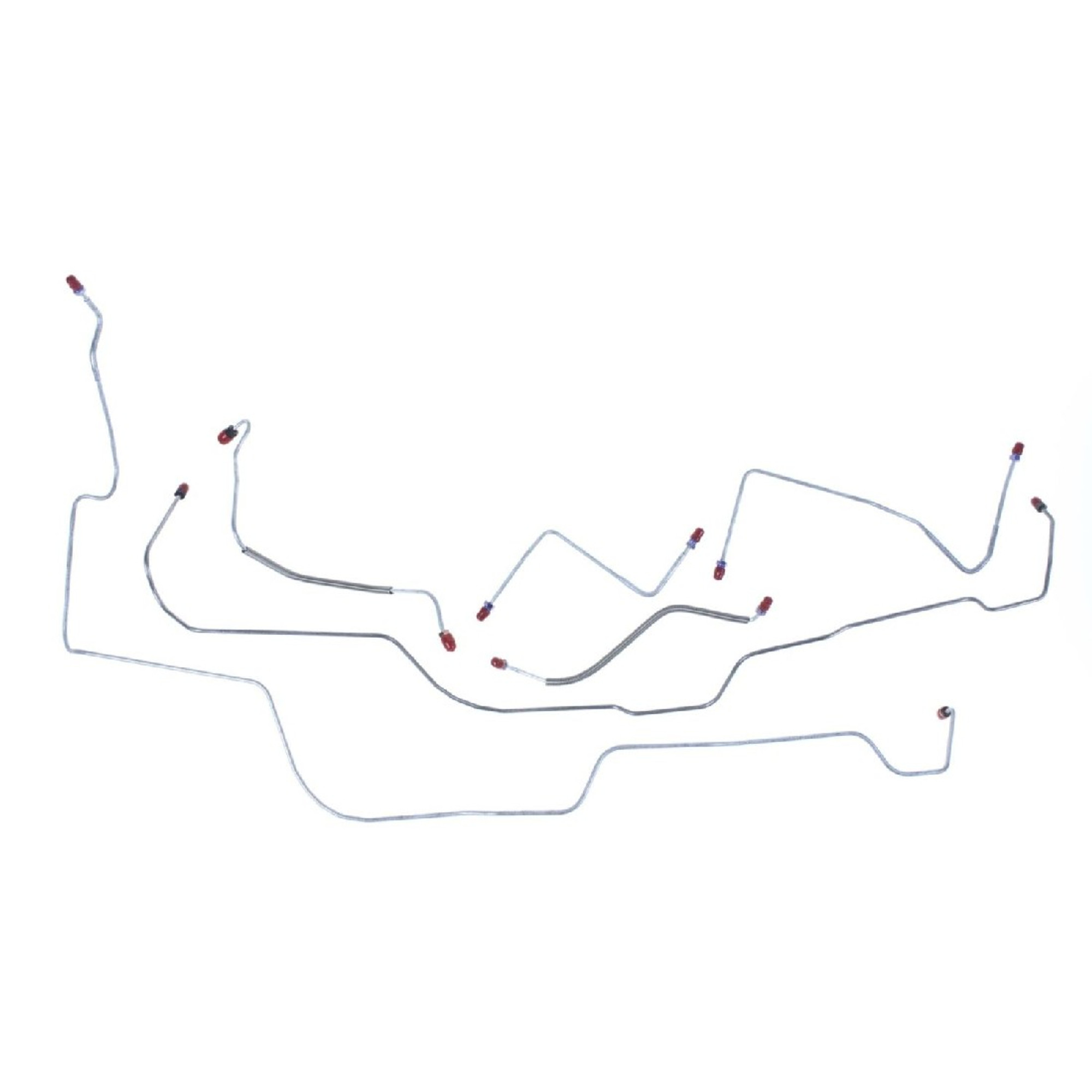 The Right Stuff 70 Fairlane (Exc. Cyclone) Power Disc Pre-Bent OE Steel Front Brake Line Kit - (DKT7001)