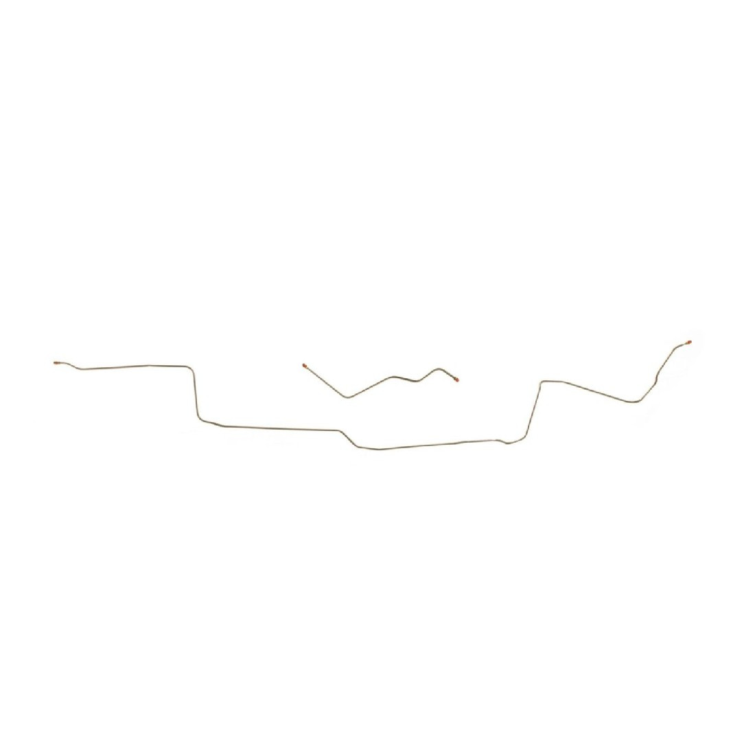 The Right Stuff 70-71 Cuda Drum Brake 2-Piece Pre-Bent OE Steel Front To Rear Brake Line - (EIN7004)