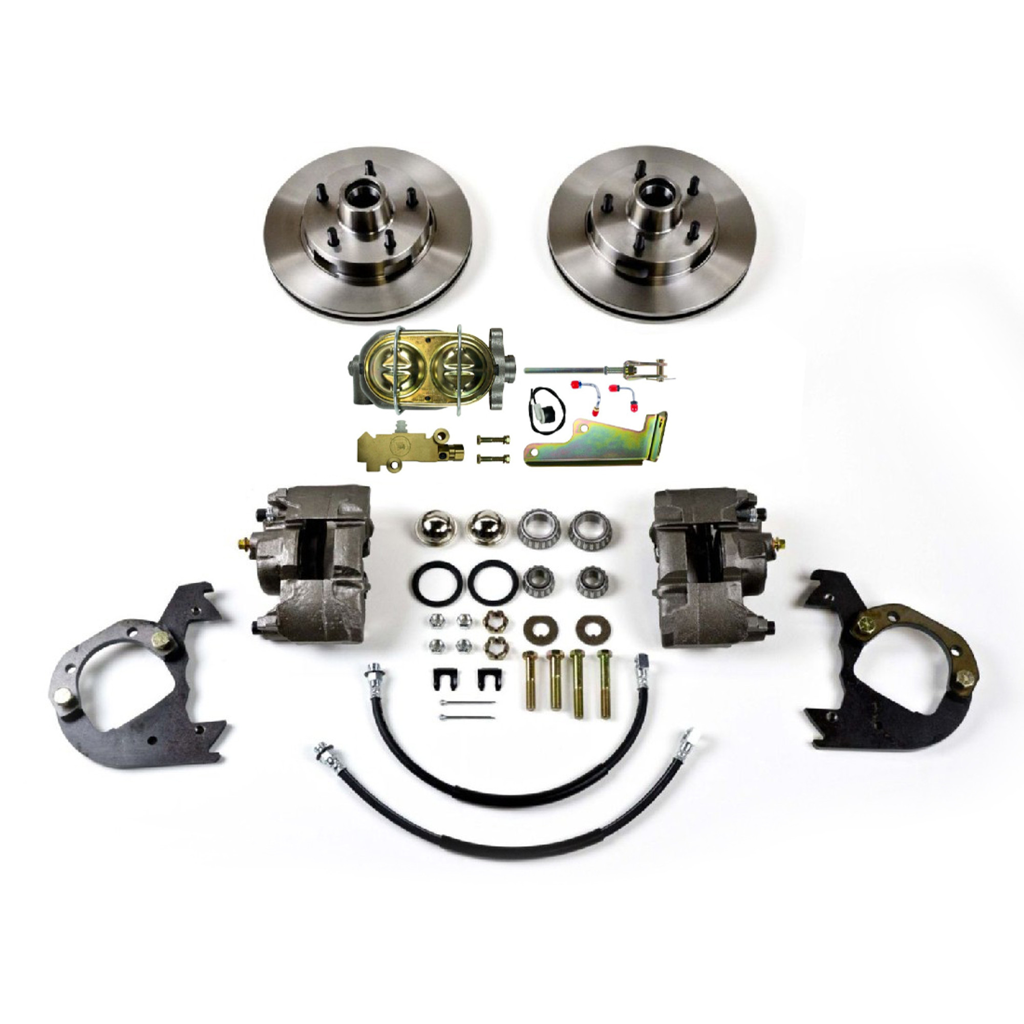 The Right Stuff 1955-57 BelAir, Front Manual Disc Brake Conversion for Factory 14" Wheel Setup - (FSC5514S)