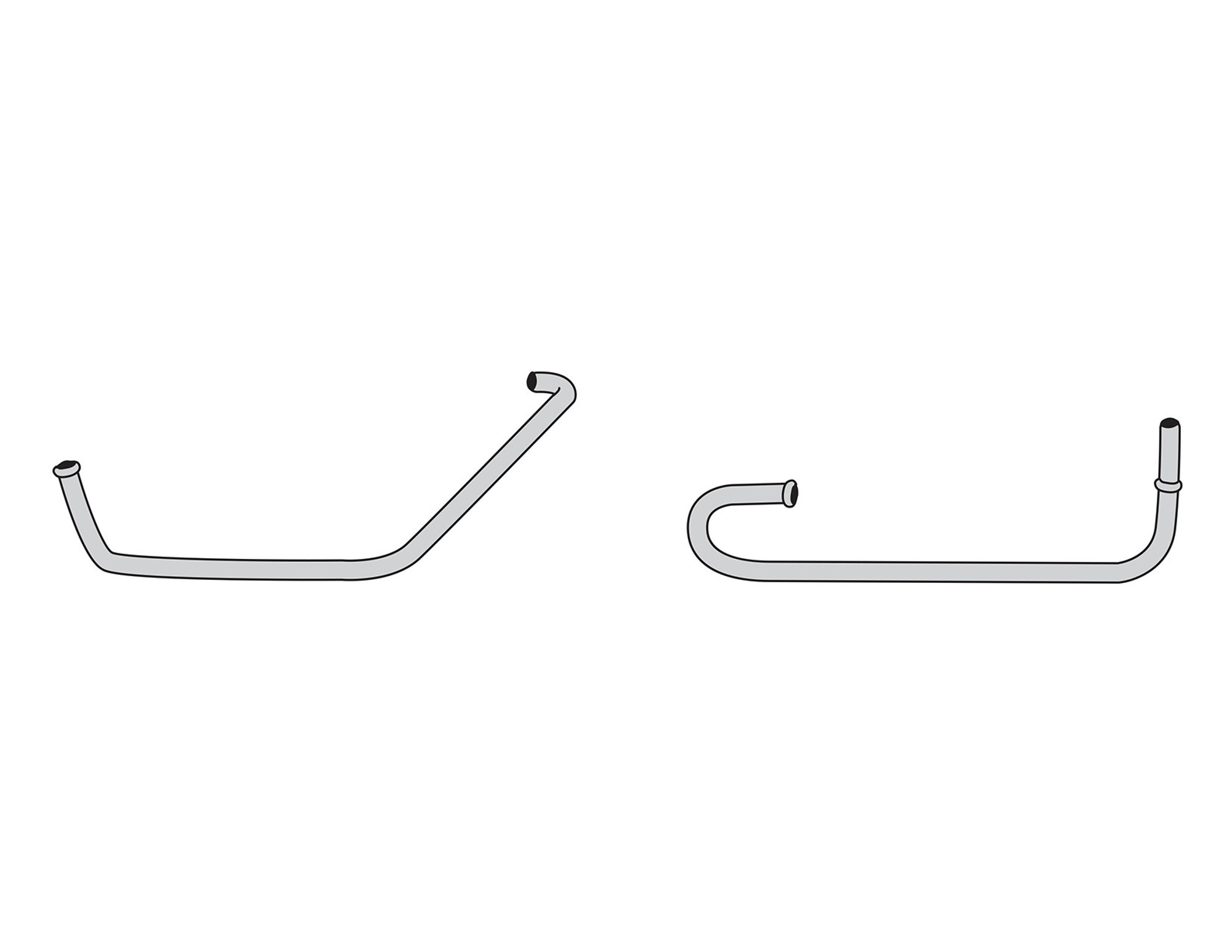 The Right Stuff 1970 Chevrolet Chevelle/El Camino, Pre-Bent Stainless Steel Choke Control Tube - (TCS7002S)