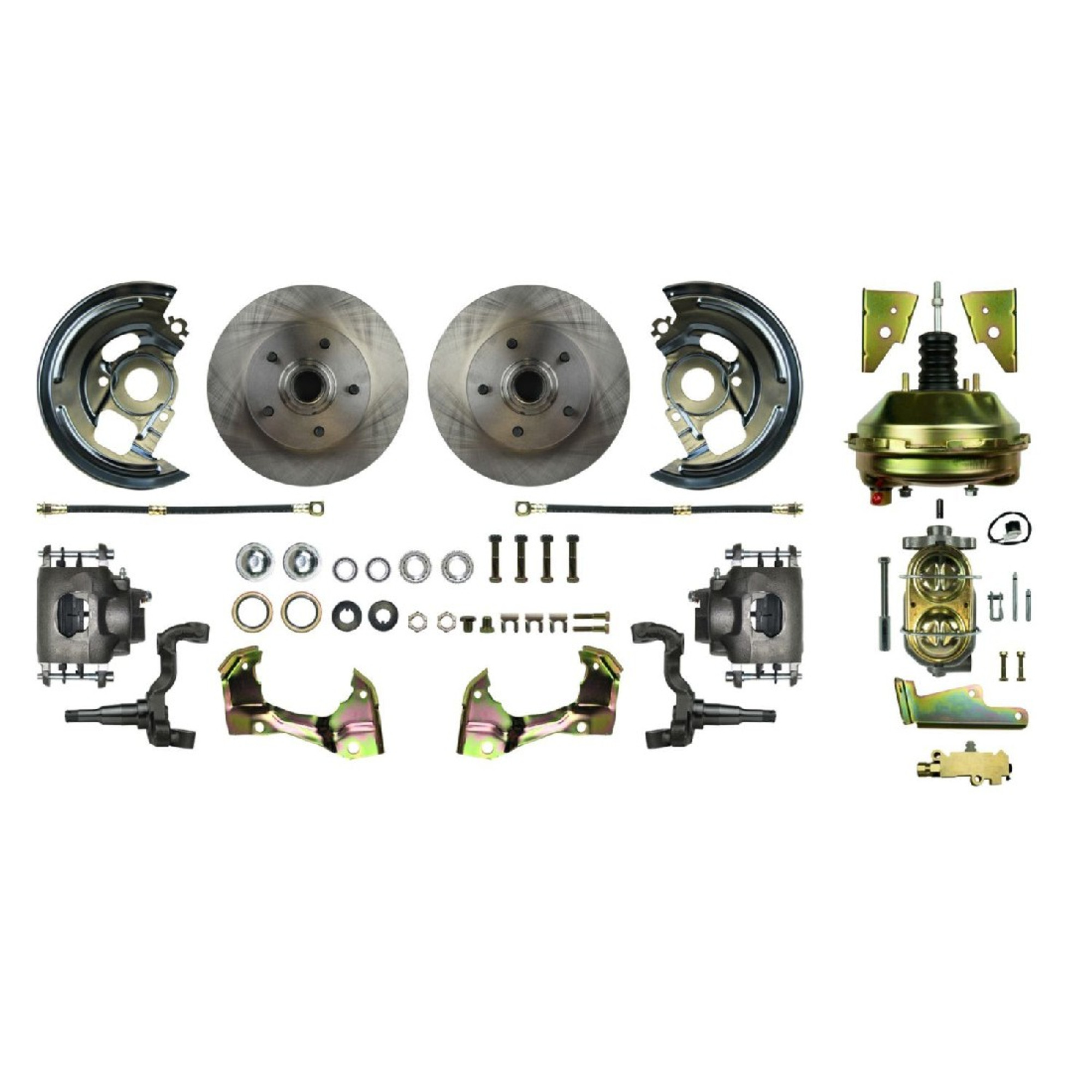 The Right Stuff 64-72 LeMans 9" Booster, Front Power Disc Brake Conversion Kit - (AFXDC01C-PL)