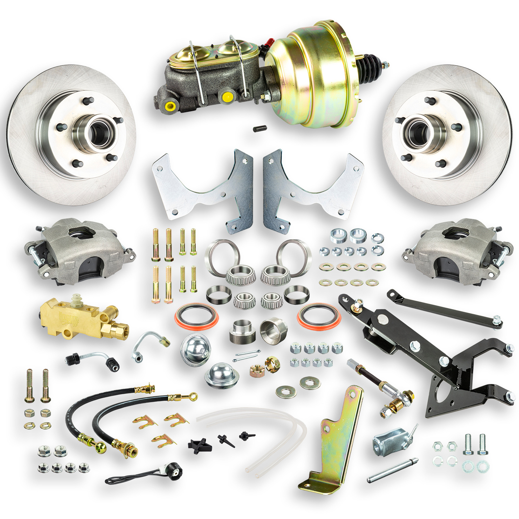 The Right Stuff 55-59 Chevrolet/GMC Truck w/5x4.75 Pattern, Power Front Disc Brake Conversion Kit 5x4.75 Bolt Pattern - (TDC5515)