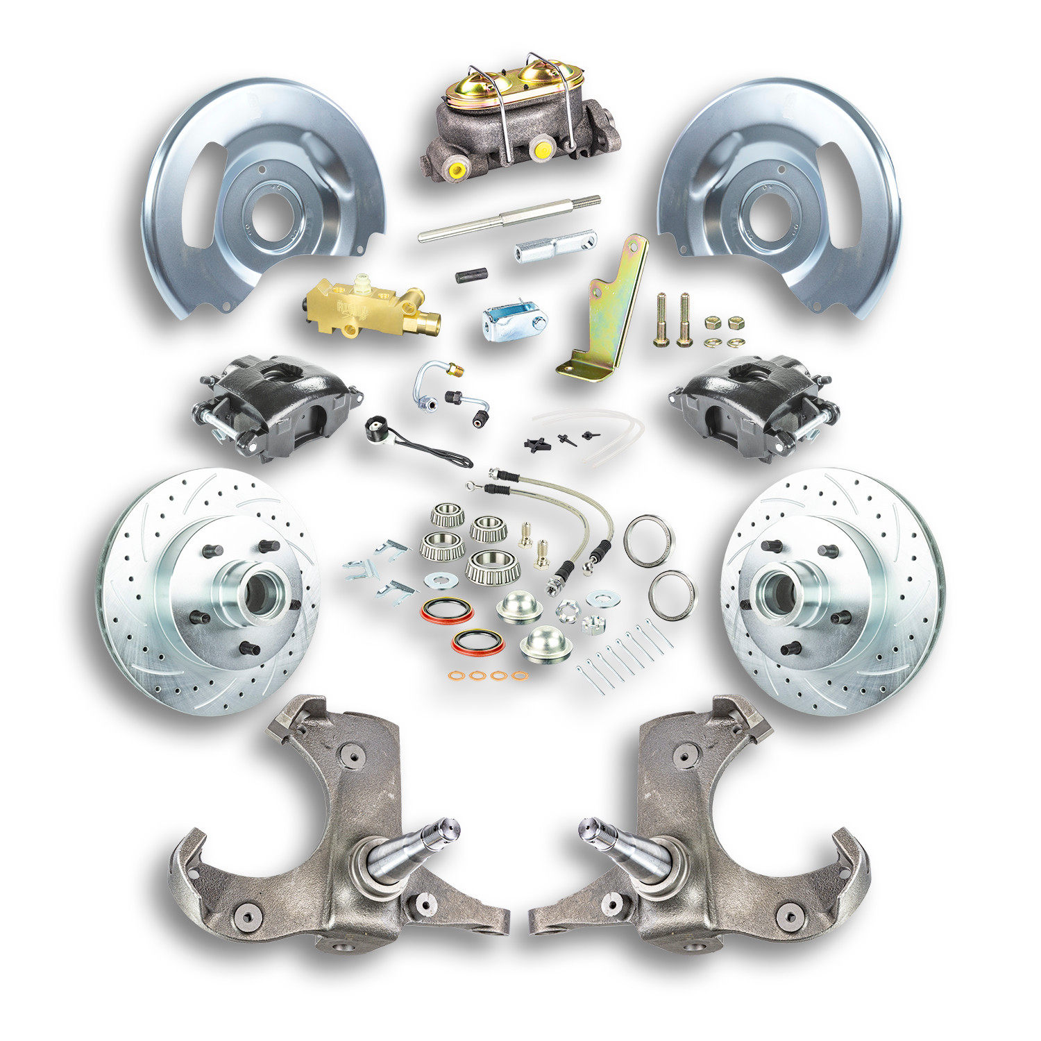 The Right Stuff 63-70 Chevrolet/GMC Truck & Suburban, Manual Front Disc Brake Conversion Kit - (TSD6315B)
