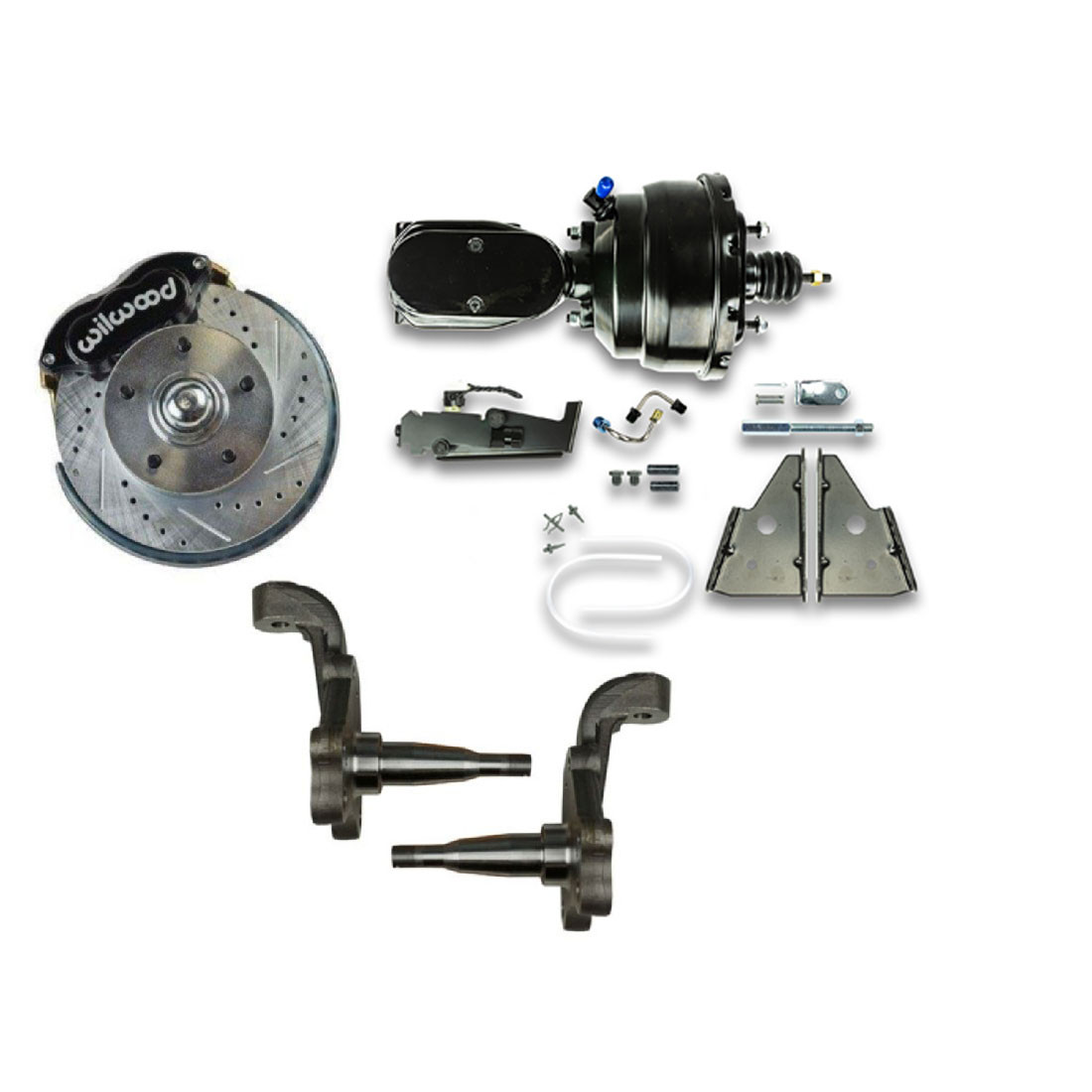 The Right Stuff 1970-1972 Monte Carlo Front Power Disc Brake Conversion Kit - (AFXDC32-PMC)