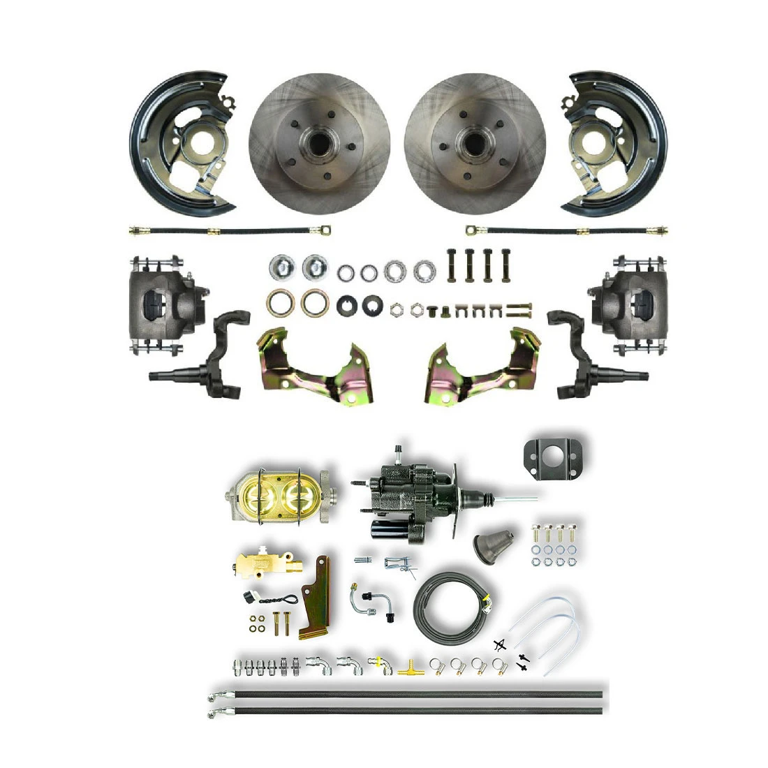 The Right Stuff 1969-1974 Nova, Hydro Boost, Front Disc Brake Conversion - (AFXHB02C-PN)