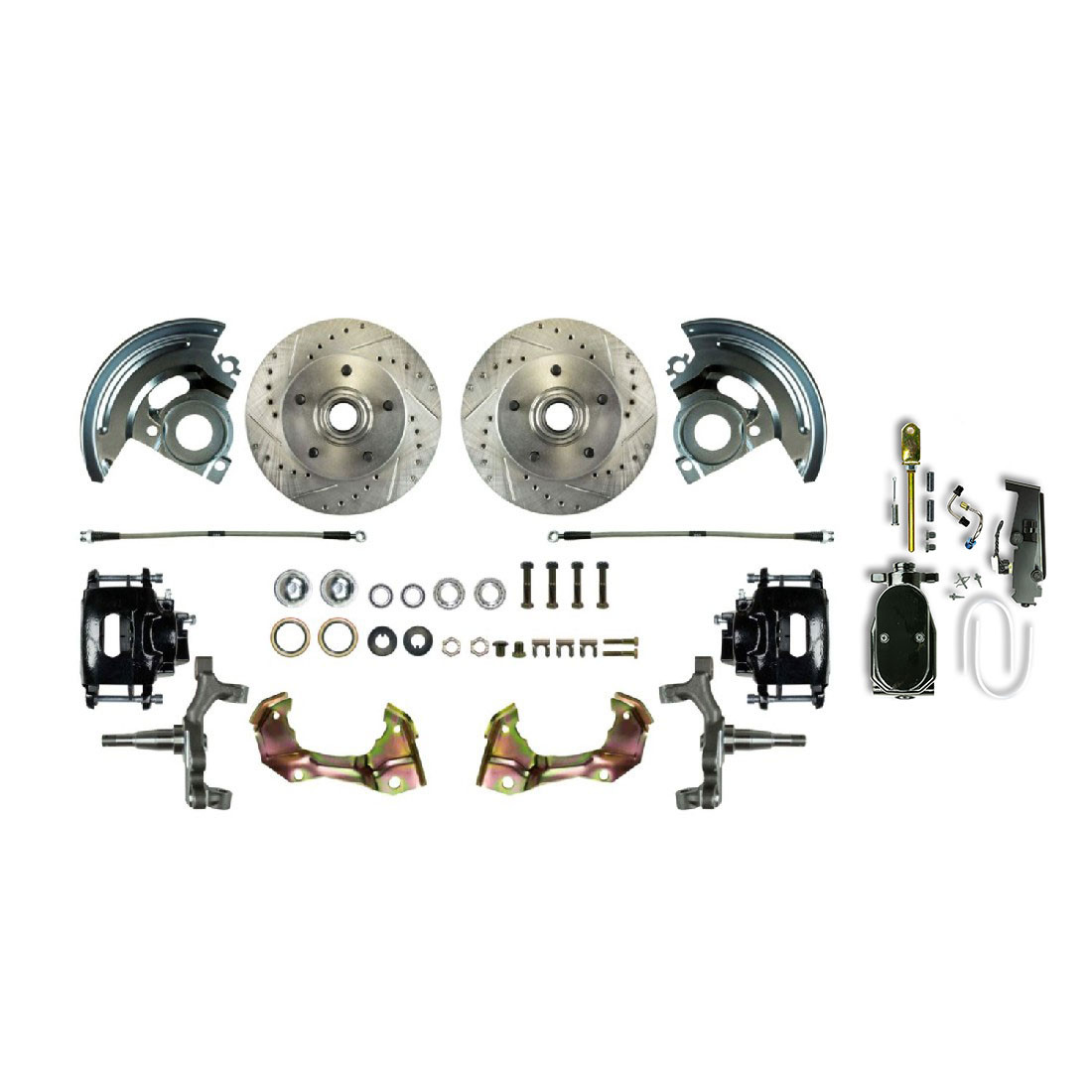 The Right Stuff 1964-1967 Malibu Show N Go 2" Drop Front Manual Disc Brake Conversion - (AFXSD01D-PML)