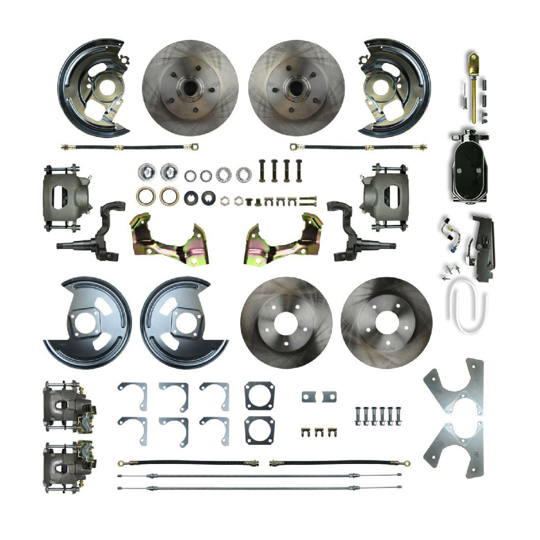 The Right Stuff 1964-1972 El Camino Show N Go 4-Wheel Manual Disc Brake Conversion - (AFXSD41C-PE)