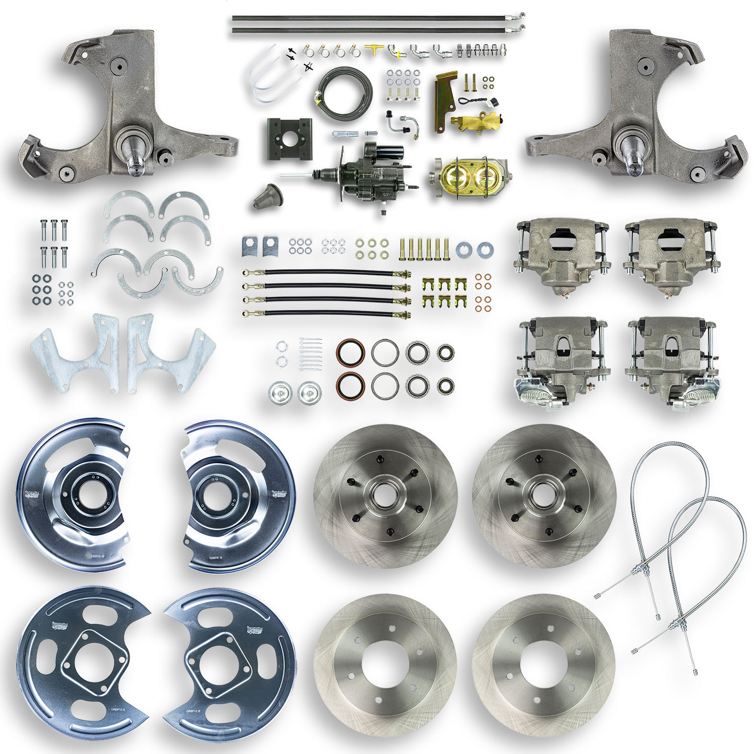 The Right Stuff 1963-66 GM C10/C15 Truck/Suburban W/2WD, Hydro Boost 4-Wheel Disc Brake Conv Kit - (THB6356-P)