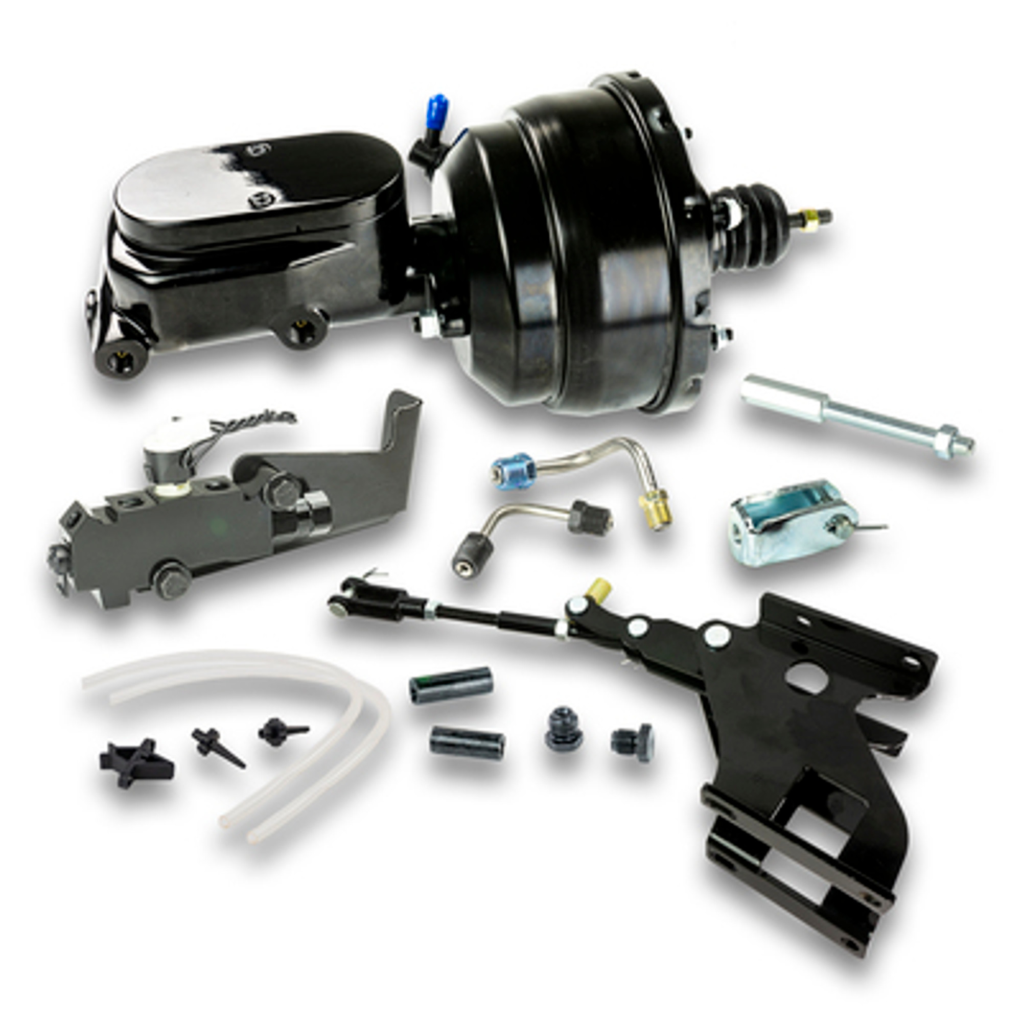 The Right Stuff 67-72 Chevrolet, GMC Black Brake Booster and Master, High Rise Bracket Disc/Drum - (B86715171)