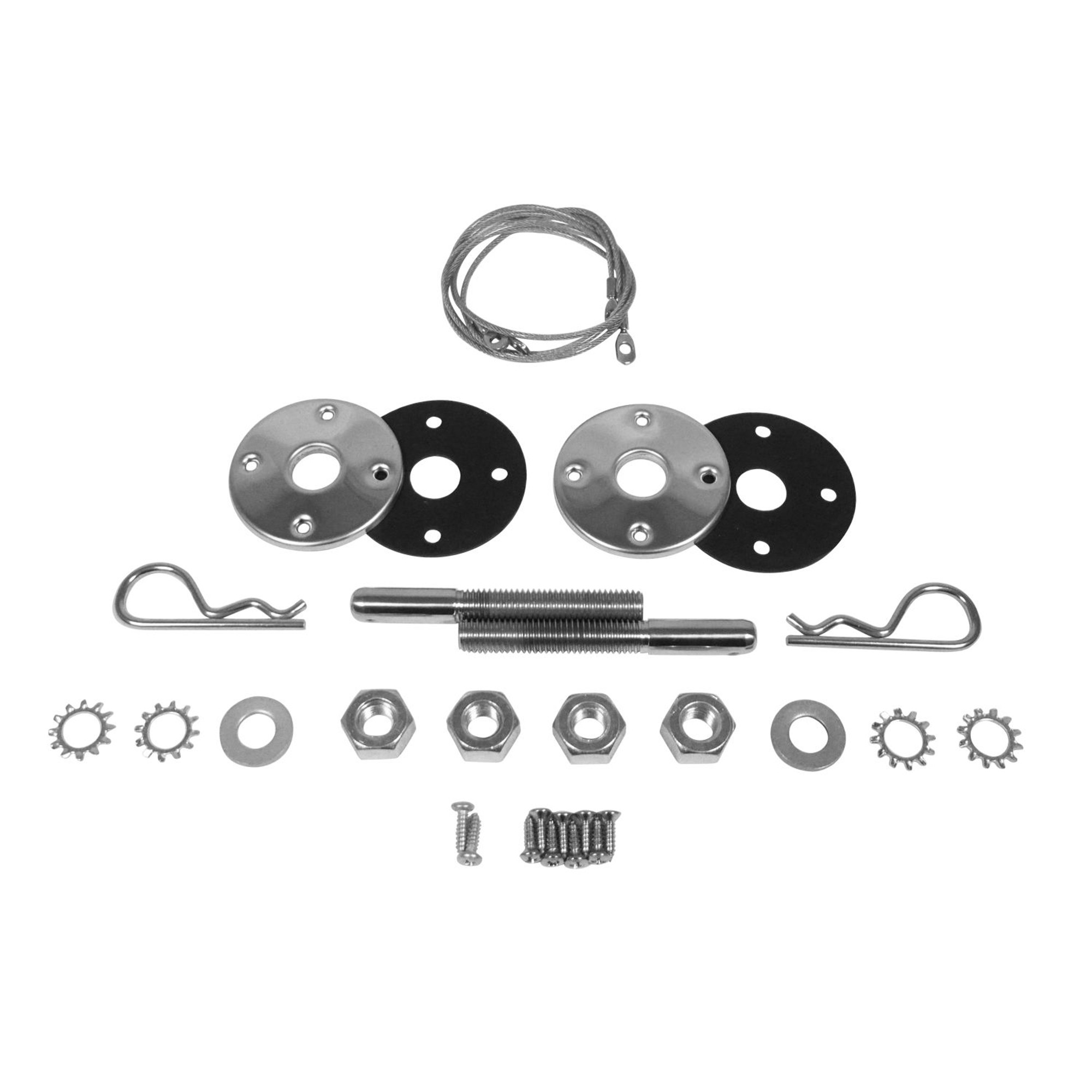 Trim Parts 1969-1974 Mopar 25" Stainless Steel Hood Pin Kit - (MPHP125KSZ)