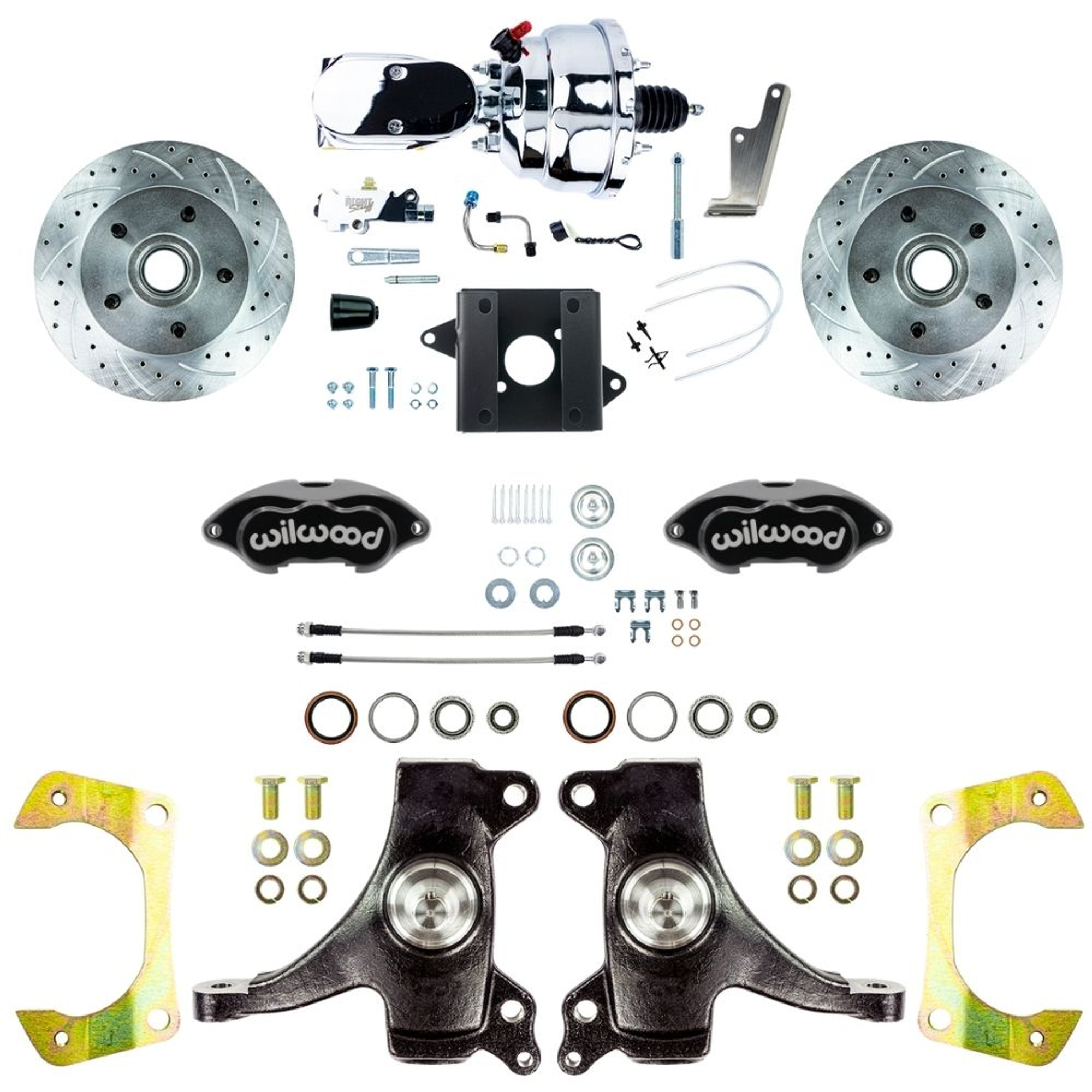 The Right Stuff 1960-62 Chevy/GMC Performance Series 2" Drop, Power Front Disc Brake Conversion - (TDC6015DBXP)