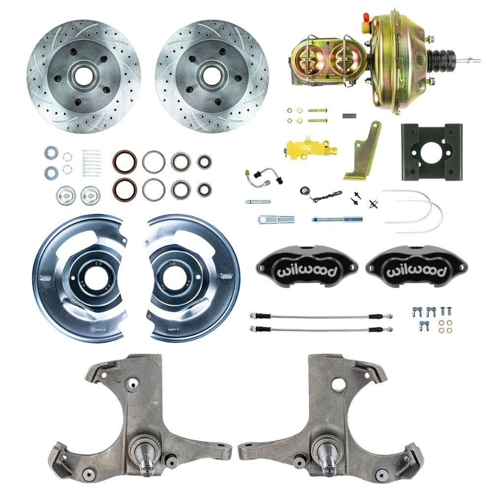 The Right Stuff 1963-66 Chevy, Performance Series, Power Front Disc Brake Conversion Kit - (TDC6325BP)