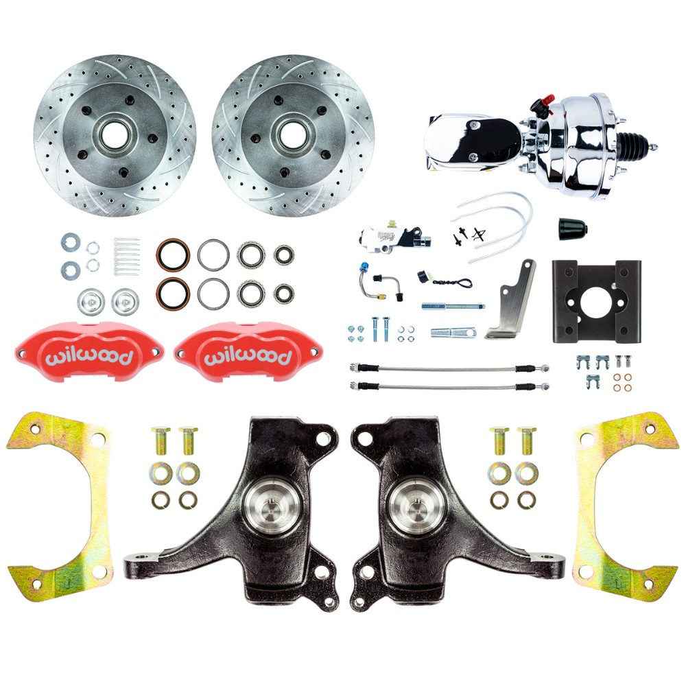 The Right Stuff 1963-66 Chevy, Performance Series, 2" Drop, Power Front Disc Brake Conversion - (TDC6325DZXP)