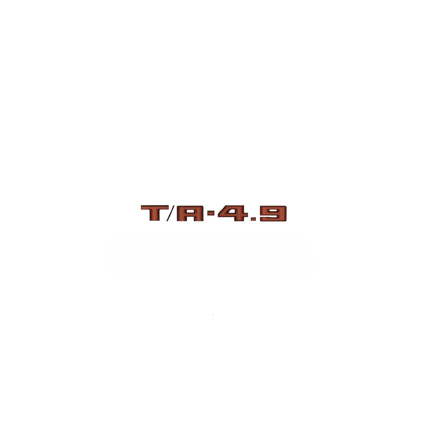 Trim Parts 1980 Pontiac Firebird Trans Am "T/A 4.9" Engine Designation Graphic - Red - (TPG-6299)