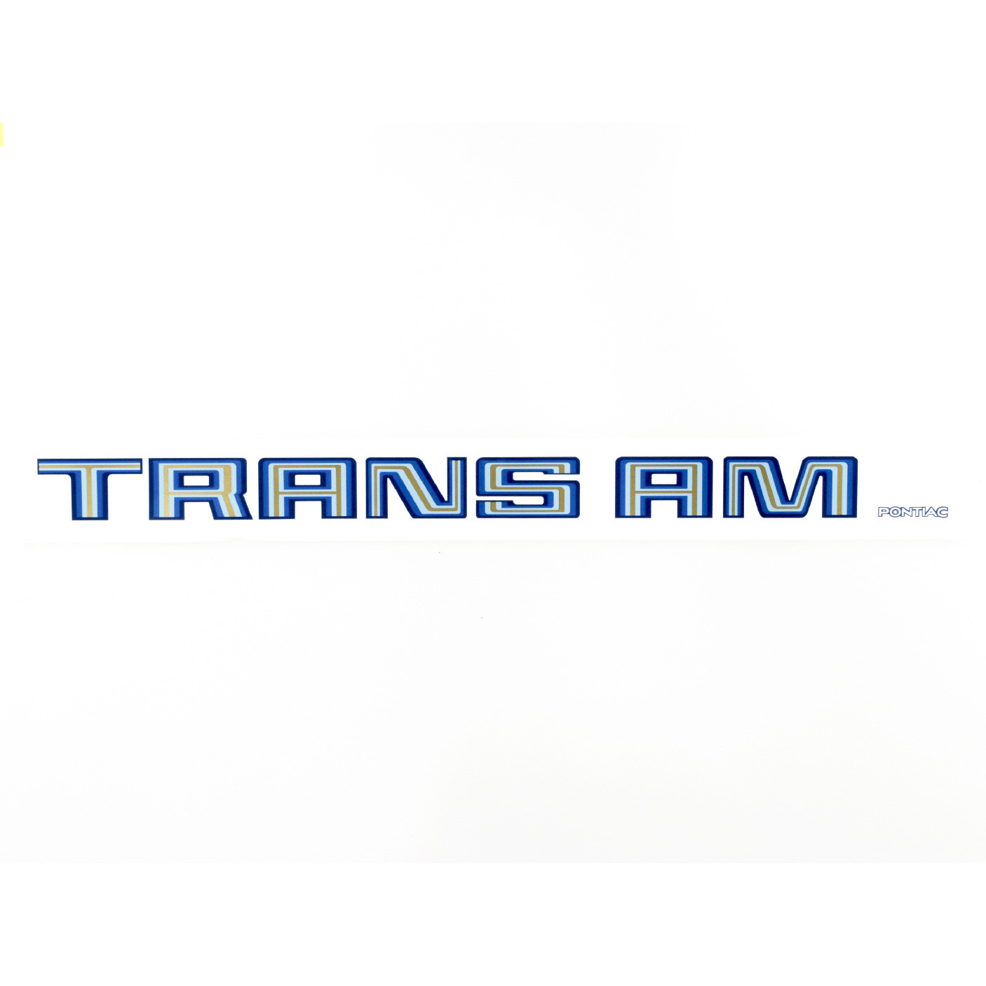 Trim Parts 1979-1980 Firebird Trans Am Rear Spoiler Decal - Blue - (TPG-6343)