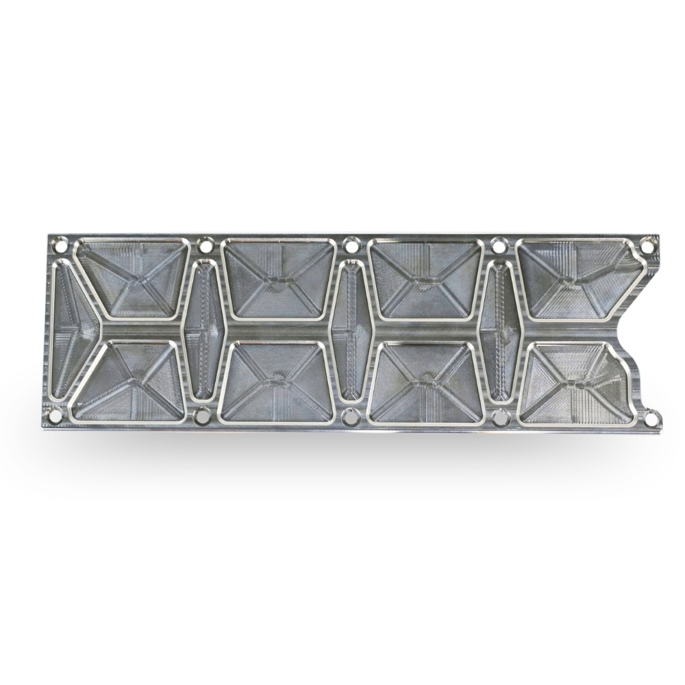 The Right Stuff Detailing Gen 3 LS Valley Cover, Pocketed, Natural Machined - (G3LSVCP-K)