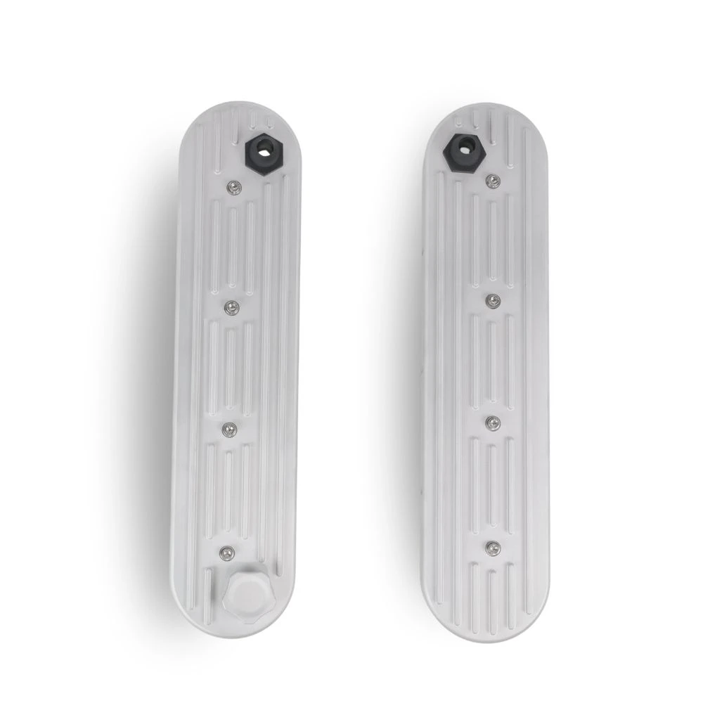 The Right Stuff Detailing Gen III and Gen IV LS Valve Cover Kit, 12AN Breather Fittings, Finned, Satin - (LSVALCF2-S-K)