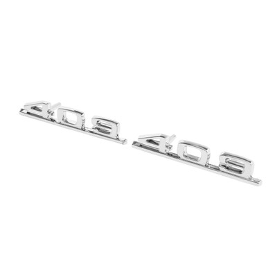 Trim Parts 1962-1963 Chevrolet Full Size Car "409" Front Fender Emblem W/Fasteners, Pair - (2159)