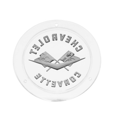 Trim Parts 1958-60 Chevrolet Corvette Front Or Rear & 1958-1962 Rear Silver Emblem, Each - (5090S)