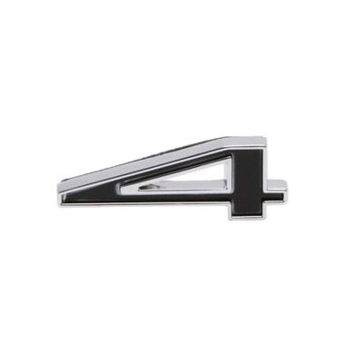 Trim Parts GM Car/Truck Black Number "4" In Chevrolet Script W/Adhesive Tape, Each - (5185A)