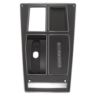 Trim Parts 1972-74 Chevrolet Corvette W/Air Auto Transmission Console Plate Assembly, Each - (5472)