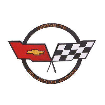 Trim Parts 1982 Chevrolet Corvette Collector’s Edition Fuel Door Emblem, Each - (5976)