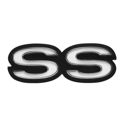 Trim Parts 1969 Chevrolet Camaro Rear Panel "SS" Emblem W/Fasteners, Each - (6772)