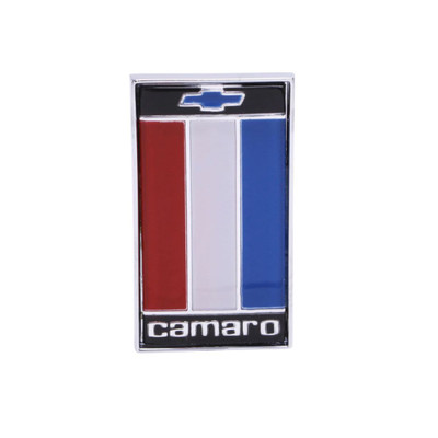 Trim Parts 1975-1977 Chevrolet Camaro Rear Emblem "Red,White,Blue" Assembly W/Fasteners, Each - (6838)