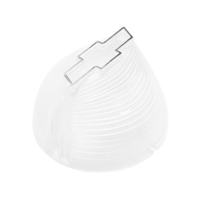 Trim Parts 1956 Chevrolet Full Size Cars Red Tail Light Lens W/Chrome Bowtie, Pair - (A1379C)