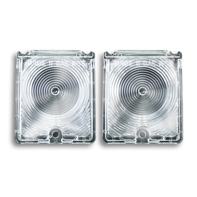 Trim Parts 1966-67 Chevrolet Chevy II/Nova Clear Back Up Light Lamp Lens, Pair - A3048